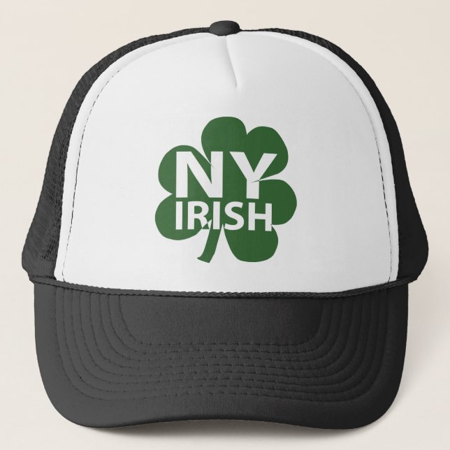 Boné New York Irish Shamrock Trucker Hat (Frente)
