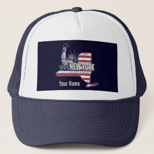 Boné New York State Estados Unidos Retro Map Vintage EU