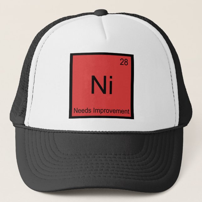 Boné Ni - Precisa de Melhoria Camiseta Engraçada do Ele (Frente)