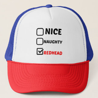 BONÉ NICE NAUGHTY REDHEAD