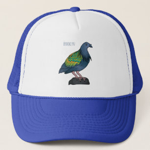 Boné Nicobar pigeon bird cartoon illustration