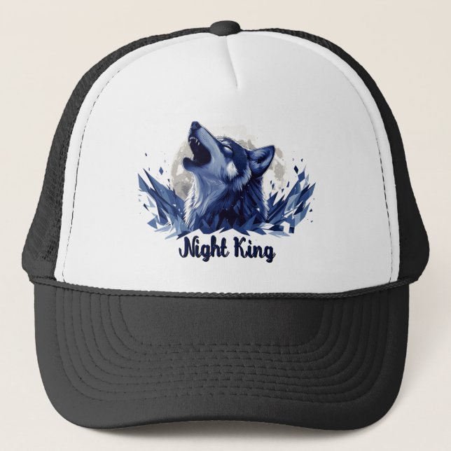 Boné Night King - Howling Wolf com Lua (Frente)
