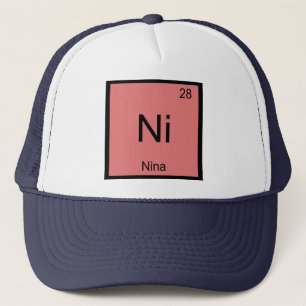 Boné Nina Nome Química Elemento Tabela Periódica