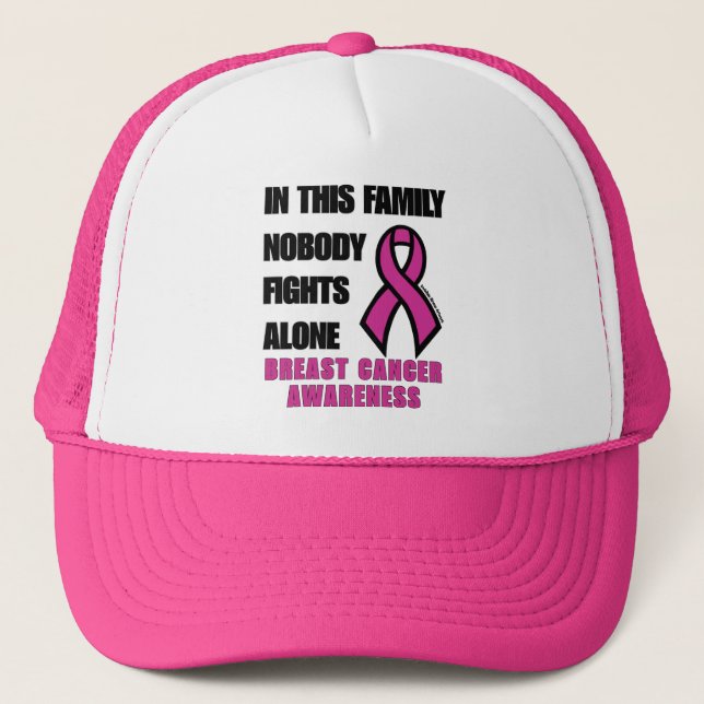 Boné NINGUÉM LUTA SOZINHO...Cancer (Frente)