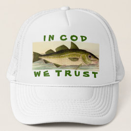 Boné No bacalhau nós confiamos