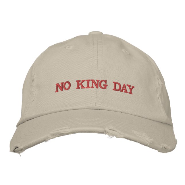 Boné No king day Embroidered Hat (Frente)