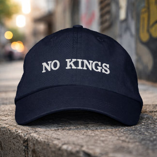 Boné No Kings Hat Minimalist Statement Streetwear Cap