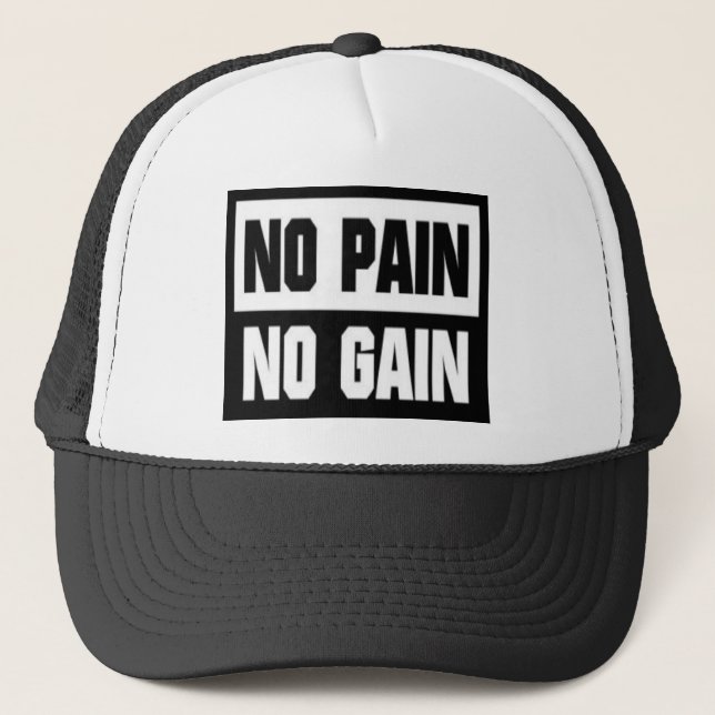 Boné No Pain No Gain (Frente)