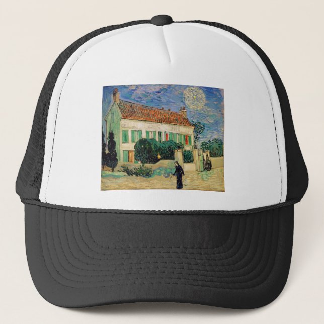 Boné Noite branca da casa de Van Gogh (Frente)