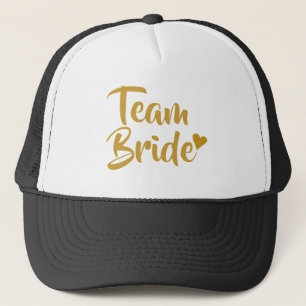 Boné Noiva Equipe Coração Dourado