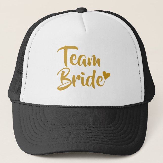 Boné Noiva Equipe Coração Dourado (Frente)