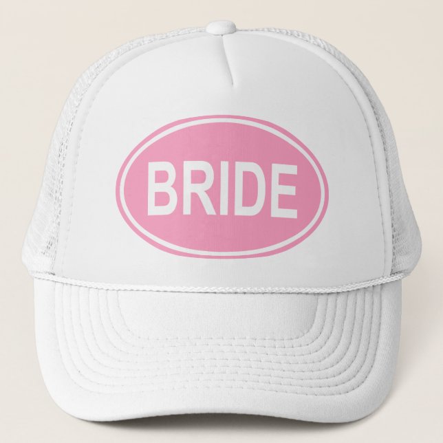 Boné Noiva que Wedding o rosa oval (Frente)