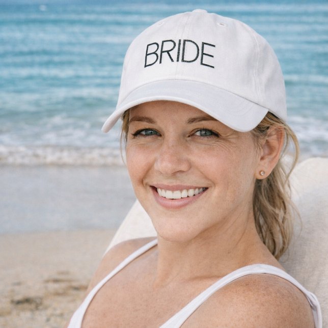 Boné Noiva Simples Moderna (Honeymoon hat for bride)