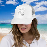 Boné Noiva Tribe Bachelorette Bridesmaids<br><div class="desc">Este elegante caminhoneiro da "tribo da noiva" que combina e coordena perfeitamente a sua tribo com um toque pessoal. Perfeito para fins de semana de solteira,  chás de panela ou na manhã do casamento. Projetado por Thisnotme©</div>