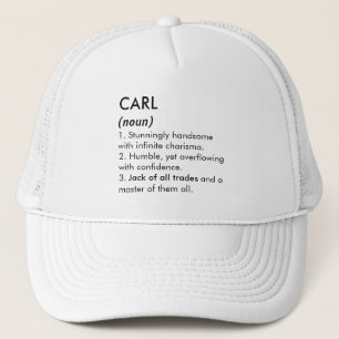 Boné Nome Carl, Nome editável, Nome personalizado