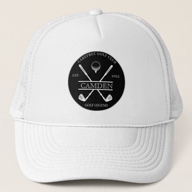 Boné Nome Clássico do Clube de Golfe Logo (Frente)