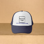 Boné Nome comercial e Marinho de logotipo e Hat do cami<br><div class="desc">Trucker que você pode personalizar para colocar seu nome de negócios. Você pode dar a ele um item ou um presente para seus clientes. Você também pode incluí-lo em seus materiais de marketing para anunciar sua empresa ou em seus produtos de promocional para promover seu nome de marca. Chapéu de...</div>