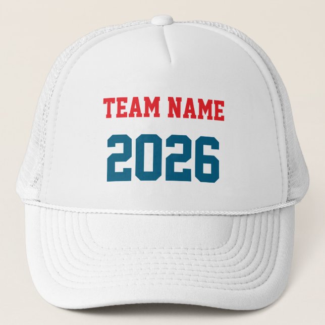 BONÉ NOME DA EQUIPA PERSONALIZADO 2026 PRESENÇA (Frente)