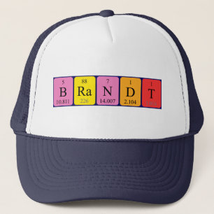 Boné Nome da mesa periódica Brandt que