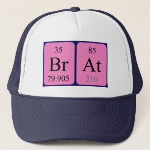 Boné Nome da mesa periódica da Brat
