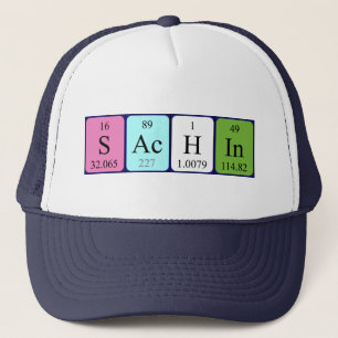 Boné Nome da mesa periódica da Sachin