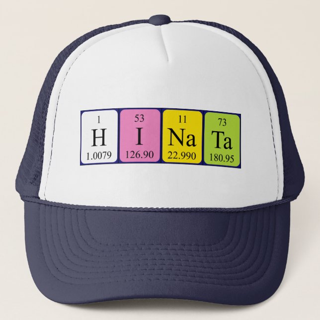 Boné Nome da mesa periódica Hinata que (Frente)