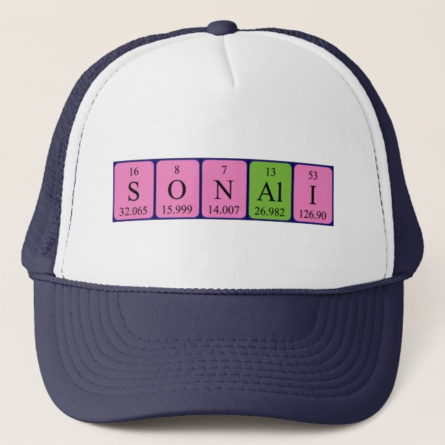 Boné Nome da mesa periódica Sonali que (Frente)