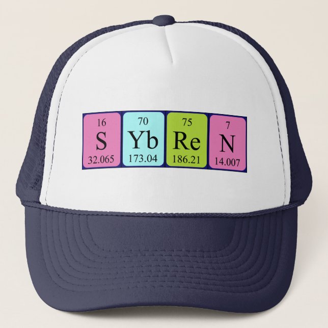 Boné Nome da mesa periódica Sybren que (Frente)