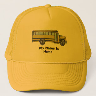 Boné Nome de Crianças de Ônibus Escolar