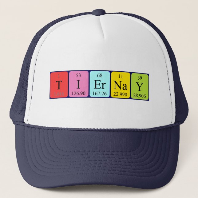Boné Nome de mesa periódica de Tiernay que (Frente)