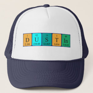 Boné Nome de mesa periódica do Dustin