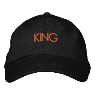 Boné Nome de Texto do KING Visor hat-handsome