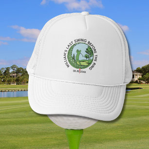 Boné Nome do Golfista da Festa de Solteiro Último Balan