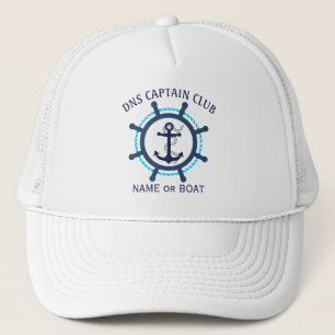 Boné Nome do Seu Barco Capitão