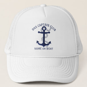Boné Nome do Seu Barco Capitão