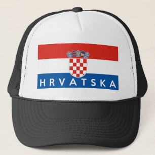 Boné nome do texto do hrvatska do país da bandeira de