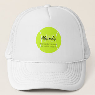 Boné nome e texto personalizados de tênis