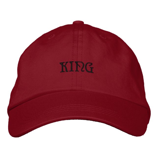Boné Nome Elegante de KING Red Color Handsome-Hat (Frente)