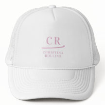 Nome Monograma Rosa Feminino de Golfista