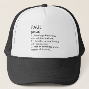 Boné Nome Paul, Nome editável, Nome personalizado