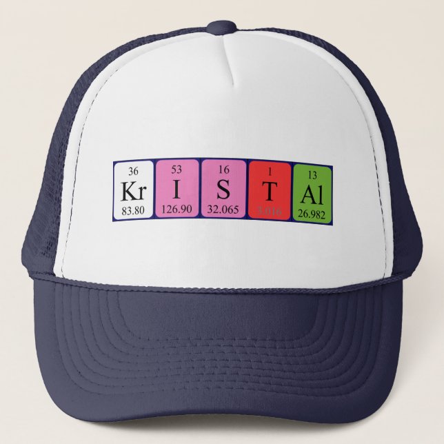 Boné Nome periódico da mesa de Kristal (Frente)