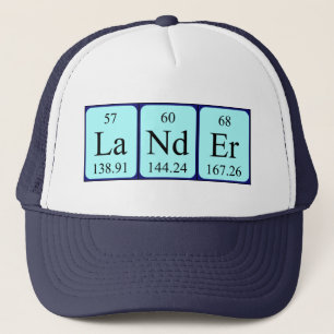 Boné Nome periódico da mesa Lander que