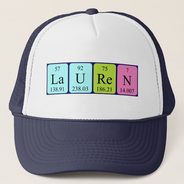 Boné Nome periódico da mesa Lauren que (Frente)
