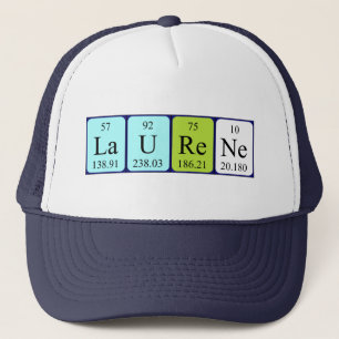 Boné Nome periódico da mesa Laurene que