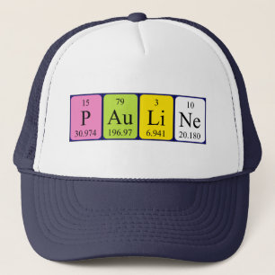 Boné Nome periódico da mesa Pauline que