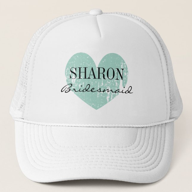 Boné Nome personalizado bridesmaid chapéu para noiva de (Frente)