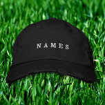 Boné Nome Personalizado da Empresa Funcionarios do Func<br><div class="desc">Simples Black Hat Personalizado Nome da Empresa Empresa Funcionarios para funcionários corporativos Bordado Boné Baseball</div>