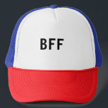Boné Nome personalizado da família de melhores amigos B<br><div class="desc">Design</div>