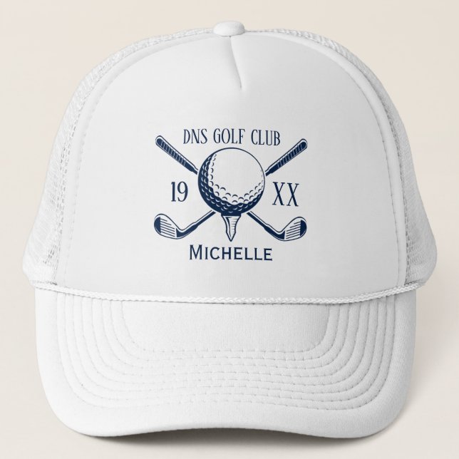 Boné Nome Personalizado de Clube de Golfe Clássico (Frente)