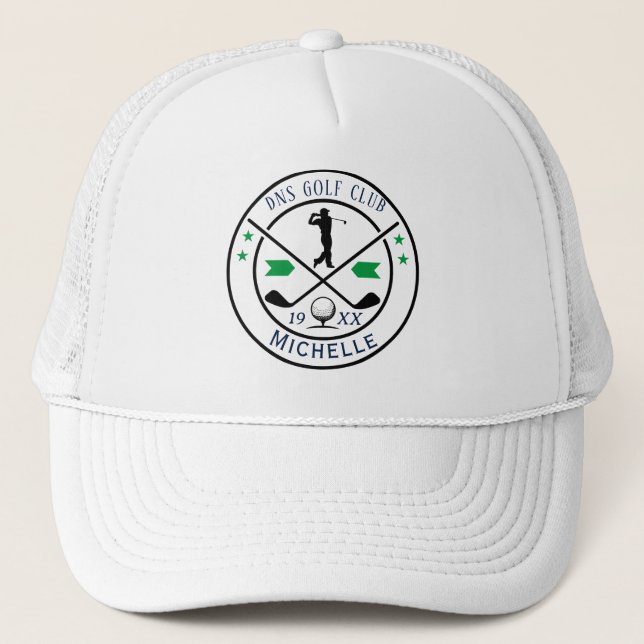 Boné Nome Personalizado de Taco de Golfe Clássico (Frente)